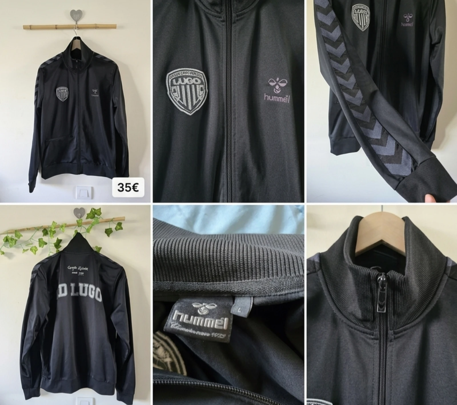 Chaqueta Himno/Prematch CD Lugo Hummel 17/18 - Talla L – photo 4